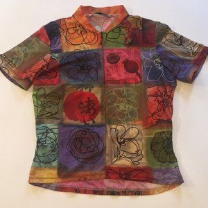 Sugoi Flower Print Bicycle Short Sleeve Jersey